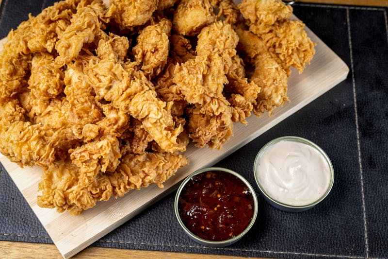 Wing Snob Nashville hot style chicken tenders